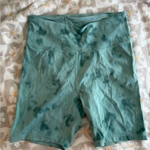 JoyLab Green Bike Shorts Stretchy Mid-Thigh